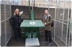 PEL UK Rentals Solar Powered Bin Compactor at Chapel Lane Market London