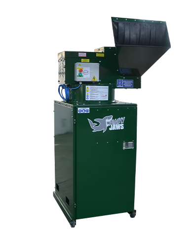 Robust BB04 Mega Jaws glass bottle crusher designed for hospitality and commercial use, reducing glass volume by up to 80%.