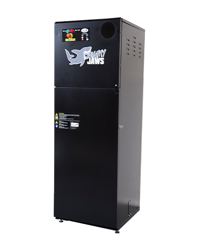 BB09 ‘Mighty Jaws’ glass bottle crusher – high-capacity, stand-alone unit for reducing glass waste in hospitality settings.