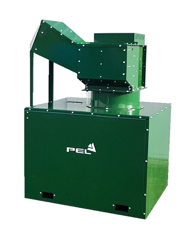 BB22 glass crusher with 660-litre integrated collection container, reducing glass volume by up to 80%.