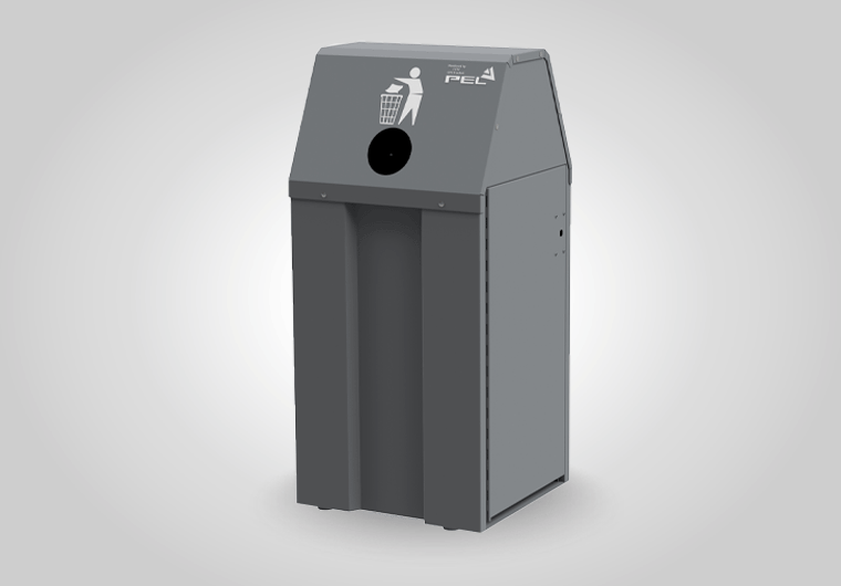 PEL Bin smart litter bin providing councils with an eco-friendly solution for managing general and recycling waste.