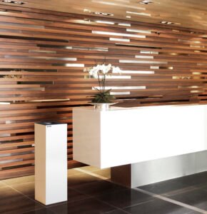 alicante sleek office bin in office setting