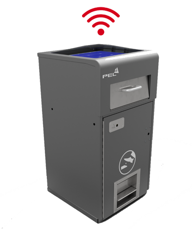 BriteBin™ 150L smart litter bin – solar-powered compacting bin designed for efficient street waste management.